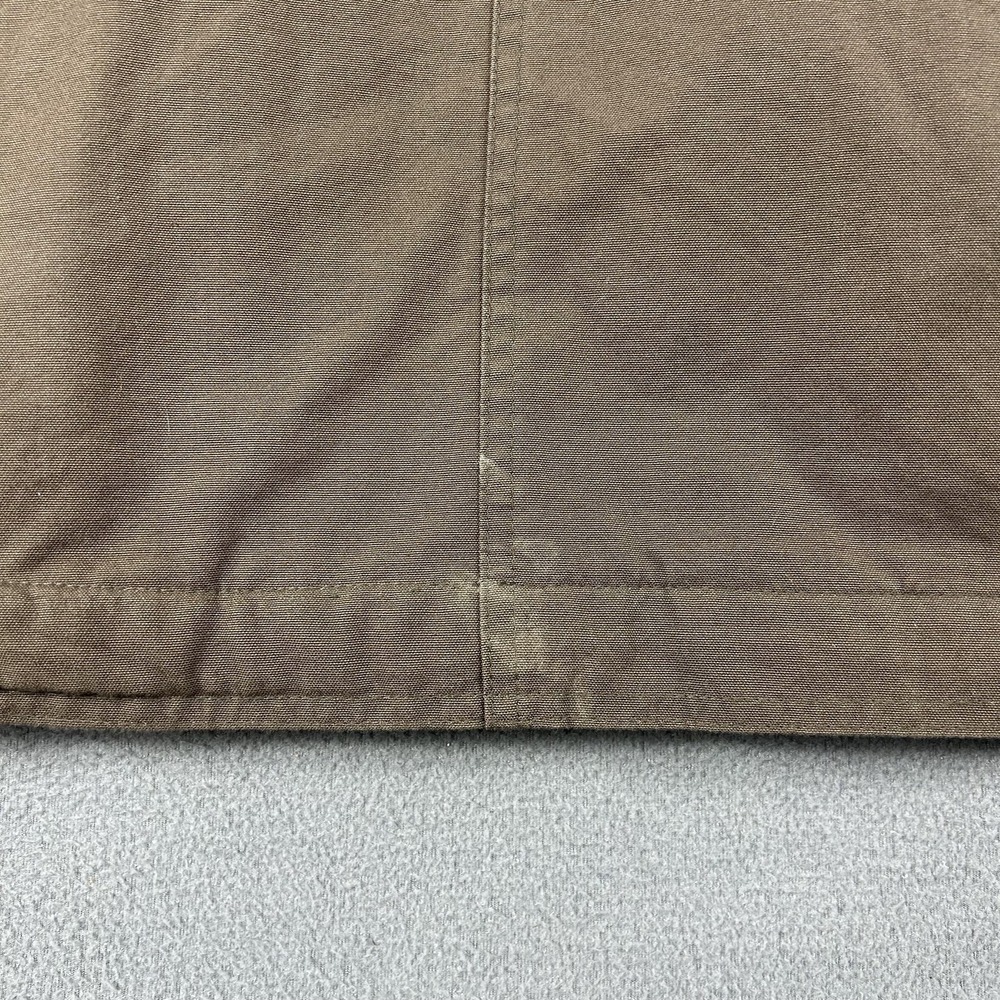Brooks Brothers Jacket Mens XL Brown Barn Coat Field Chore Leather Collar Plaid - Picture 9 of 11